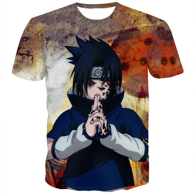 Uchiha Sasuke 3d tshirts Men Women Summer