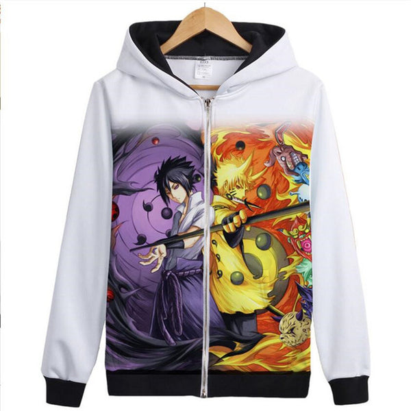 New Naruto Hoodie Anime Uchiha Sasuke Cosplay Coat Uzumaki Naruto