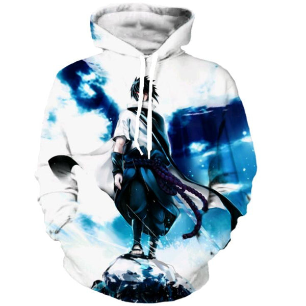 New Sweatshirts Men Hipster 3d Anime Naruto Sasuke Cool Hoodie