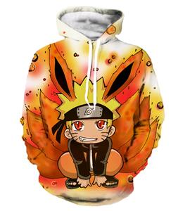 New Sweatshirts Men Hipster 3d Anime Naruto Sasuke Cool Hoodie