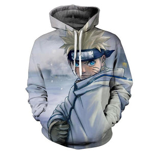 New Sweatshirts Men Hipster 3d Anime Naruto Sasuke Cool Hoodie