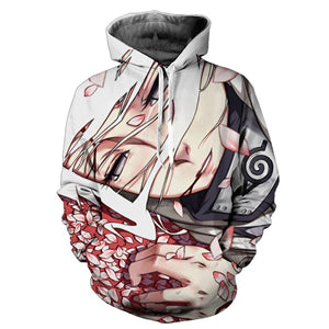 New Sweatshirts Men Hipster 3d Anime Naruto Sasuke Cool Hoodie