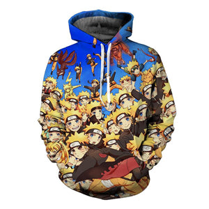 New Sweatshirts Men Hipster 3d Anime Naruto Sasuke Cool Hoodie