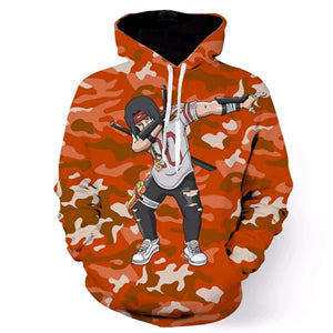 New Sweatshirts Men Hipster 3d Anime Naruto Sasuke Cool Hoodie