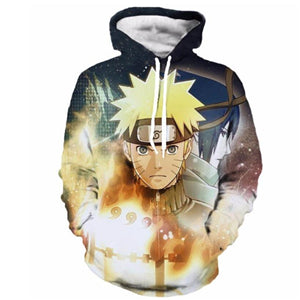 New Sweatshirts Men Hipster 3d Anime Naruto Sasuke Cool Hoodie