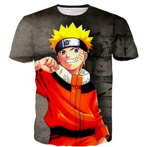 Naruto Kyuubi Uchiha Sasuke Prints tshirts Men Women 3D t shirt