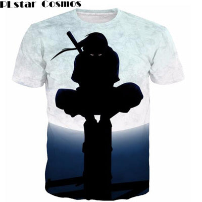 Naruto Kyuubi Uchiha Sasuke Prints tshirts Men Women 3D t shirt