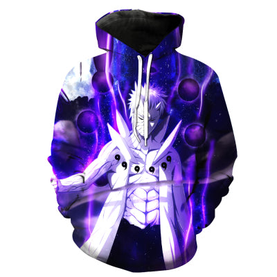 2017 New Fashion Men's Naruto Uchiha Sasuke print hoodies