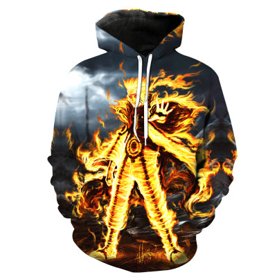 2017 New Fashion Men's Naruto Uchiha Sasuke print hoodies