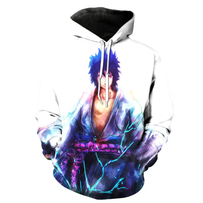 2017 New Fashion Men's Naruto Uchiha Sasuke print hoodies