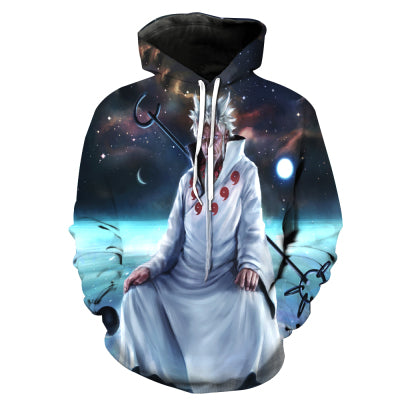 2017 New Fashion Men's Naruto Uchiha Sasuke print hoodies