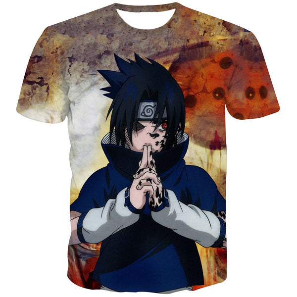 Uchiha Sasuke 3d tshirts Men Women Summer