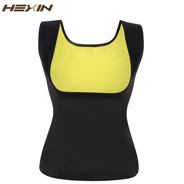 HEXIN Plus Size Neoprene Sweat Sauna Hot Body Shapers Vest Waist Trainer Slimming Vest Shapewear Weight Loss Waist Shaper Corset