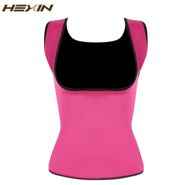 HEXIN Plus Size Neoprene Sweat Sauna Hot Body Shapers Vest Waist Trainer Slimming Vest Shapewear Weight Loss Waist Shaper Corset